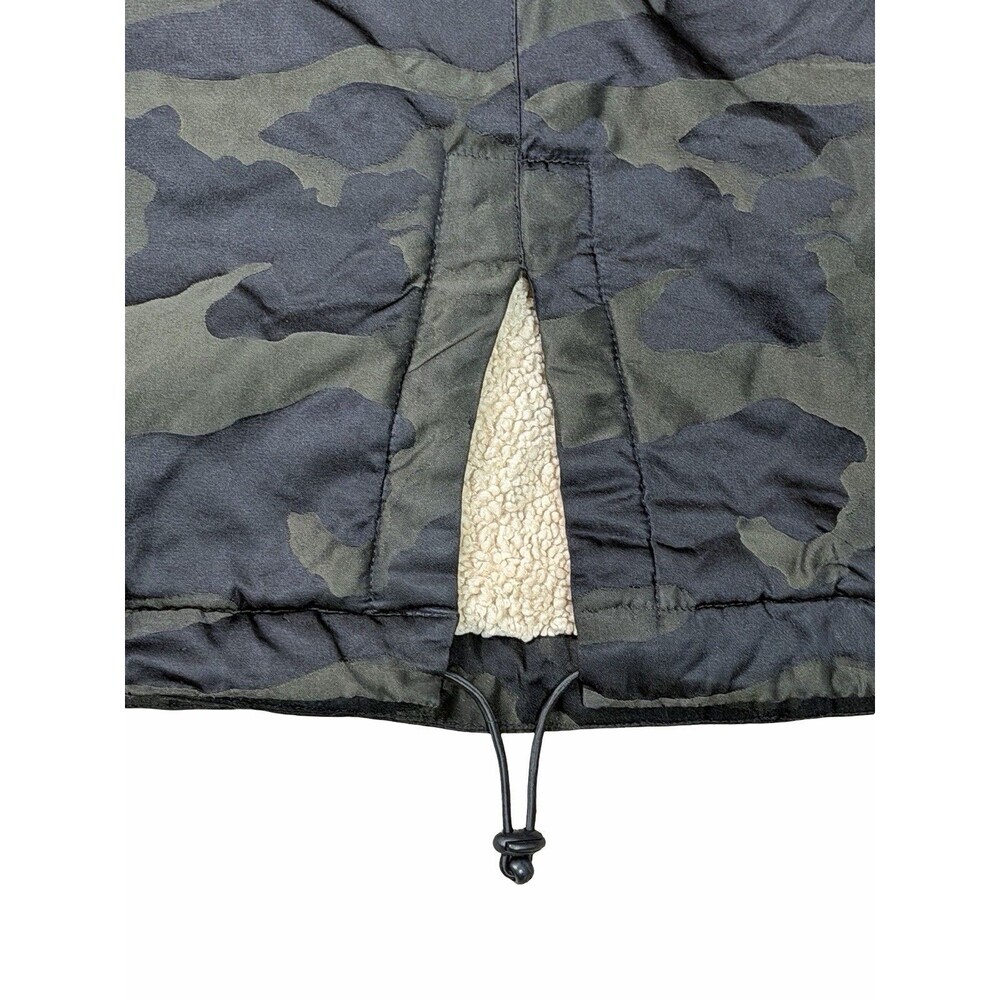 Michael Kors Mens Otto Stadium Parka Camo Hooded Jacket Sherpa Lined Medium M - Picture 11 of 16